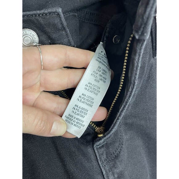 Frame Mens Jeans Sz 30 X 33 Black L’Homme Skinny Denim  Mid Rise Pockets - Picture 7 of 8